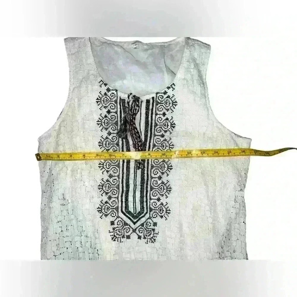MYSTREE Embroidered  Dress Boho Hippie Size S Sleeveless Bohemian Round Neck - Picture 6 of 6